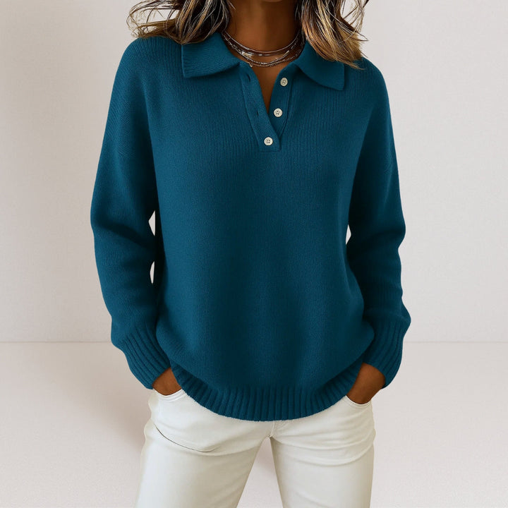 Olivia | Soft knitted jumper with collar