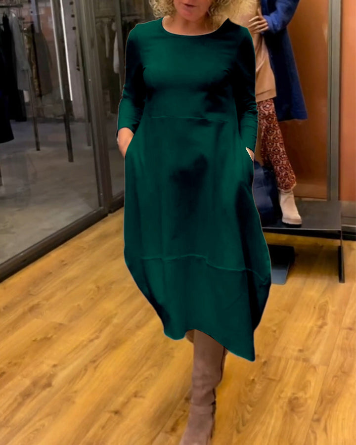 ALINA™ -  Chic Midi Dress