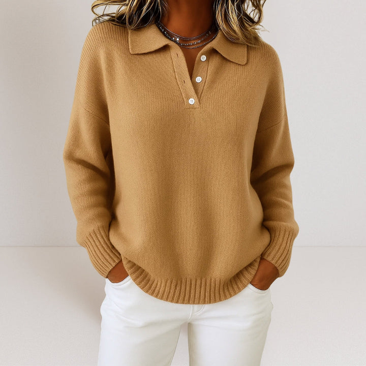 Olivia | Soft knitted jumper with collar