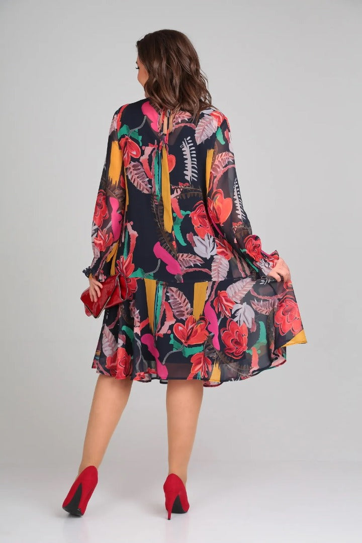 Florine – Elegant Floral Dress