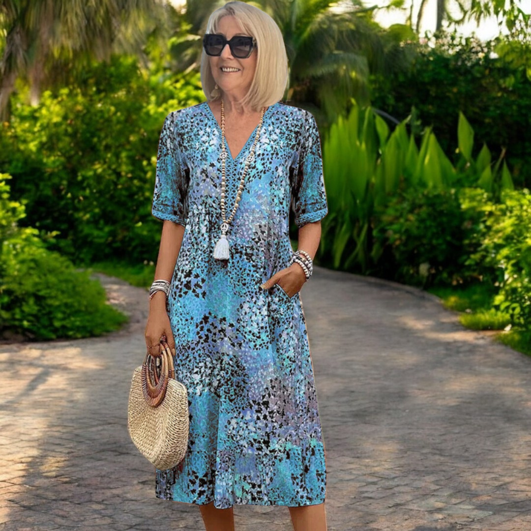 Iris – Lightweight Flattering Effect Dress