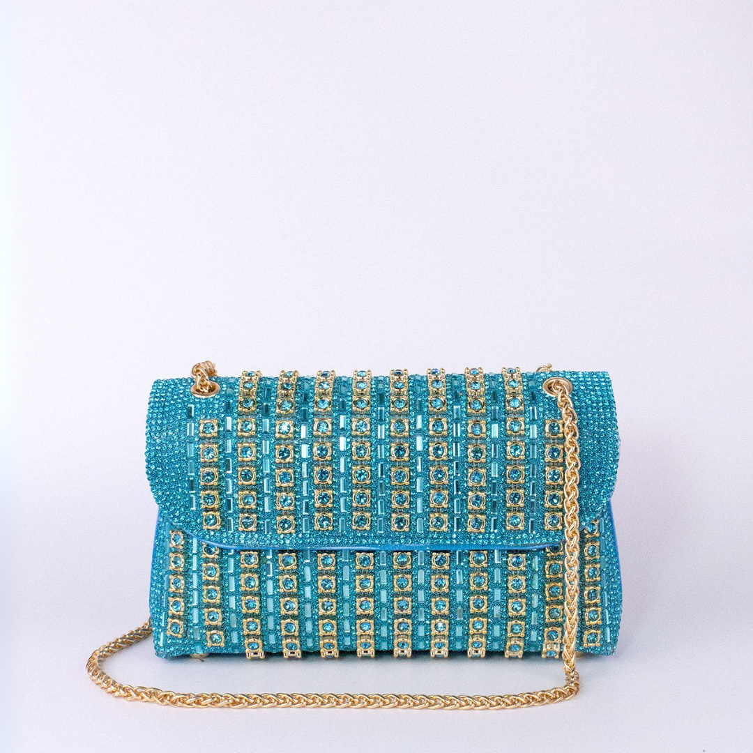 LAVIERA™ - Chic Chain Colored Diamond Shoulder Bag