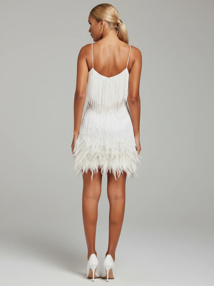 Fringe Cocktail Mini Dress for Women