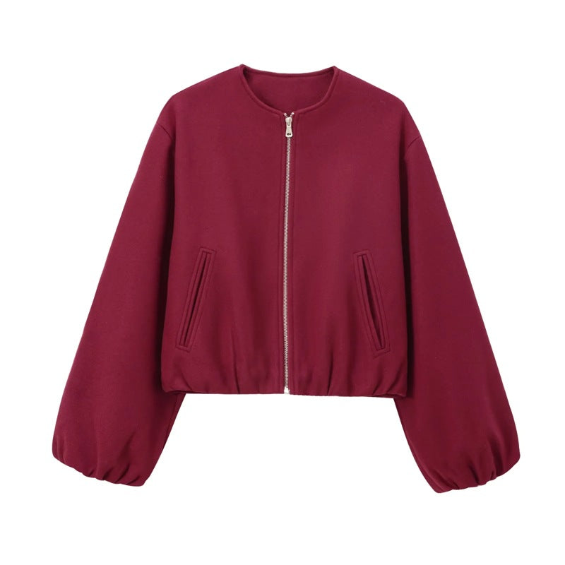 ARMINDA™ – Casual Balloon Sleeve Jacket