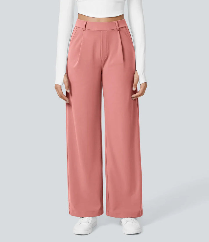 CHARMIE™ - Casual High Waist Straight Leg Pants