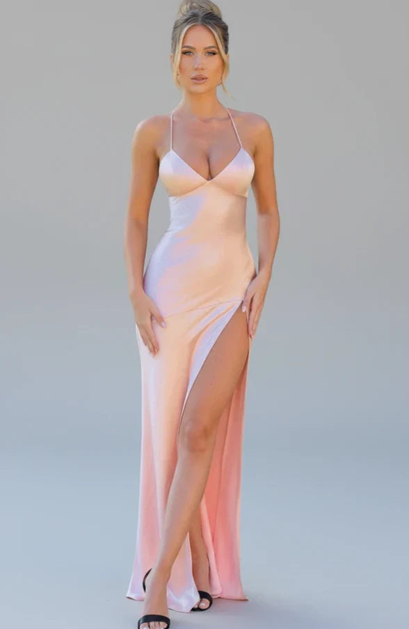 Madison | Women's Slit Spaghetti Strap Maxi Dress