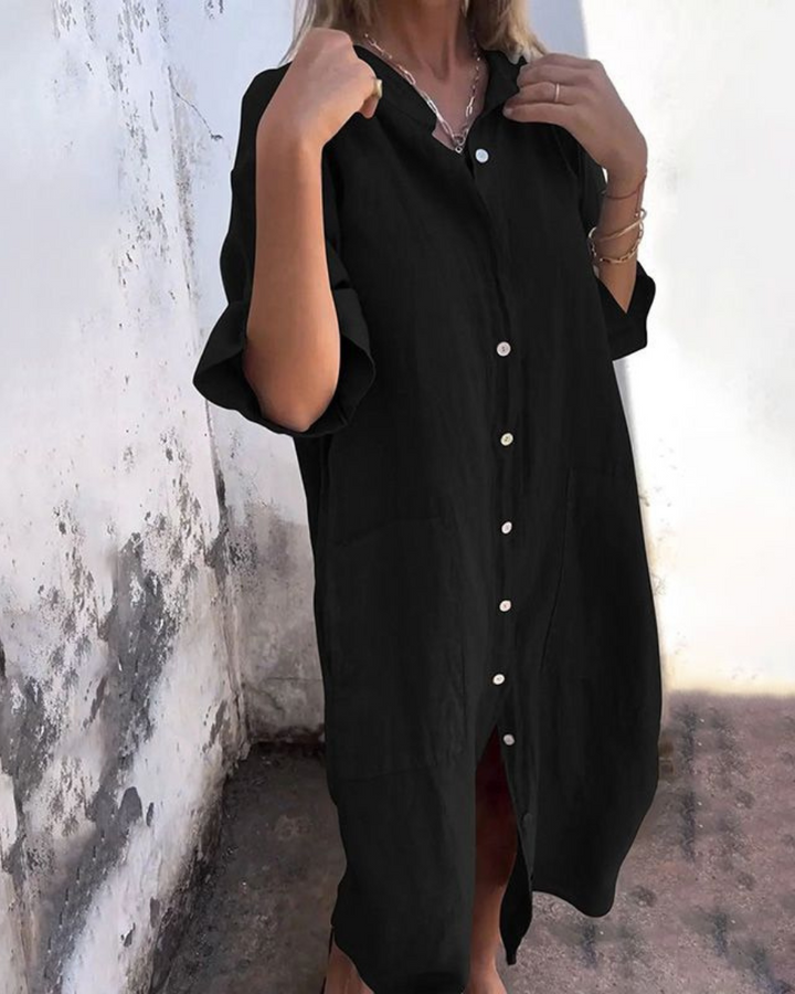 Alison | Women's Button-Down Midi Dress
