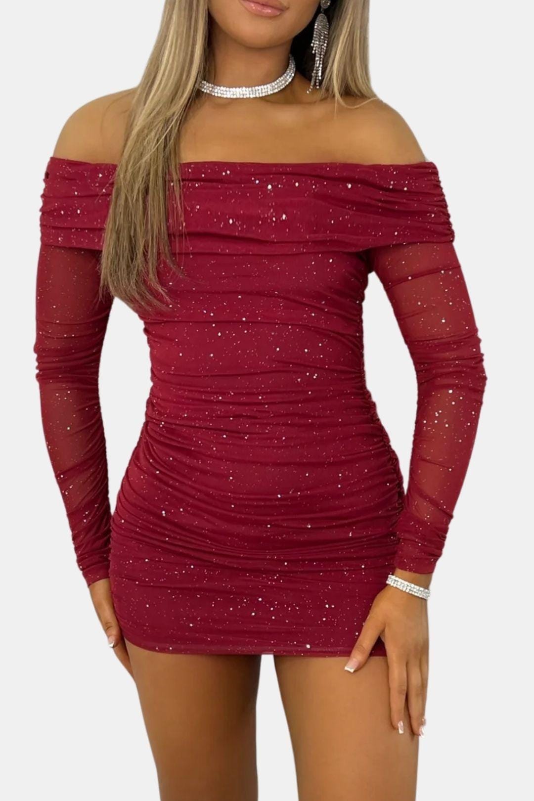 Amanda | Women's Off the Shoulder Mini Dress