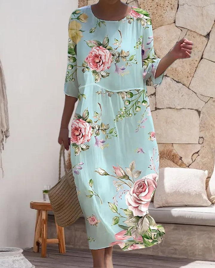 Angela | Women's Relaxed Fit Casual Midi Dress