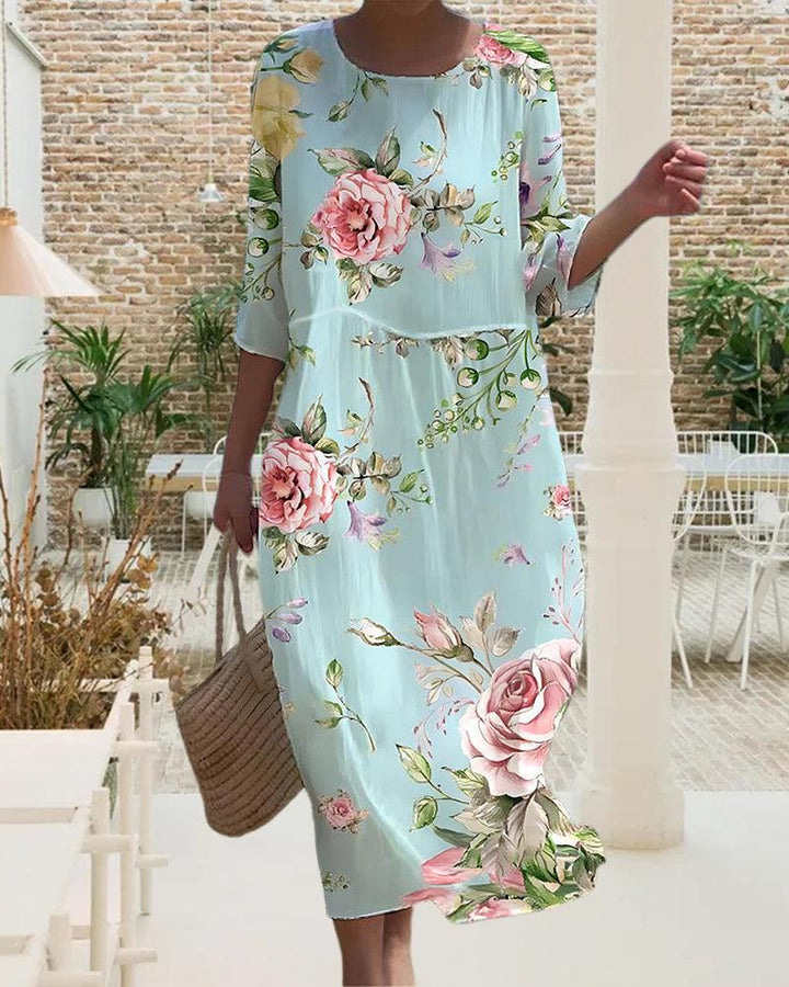 Angela | Women's Relaxed Fit Casual Midi Dress