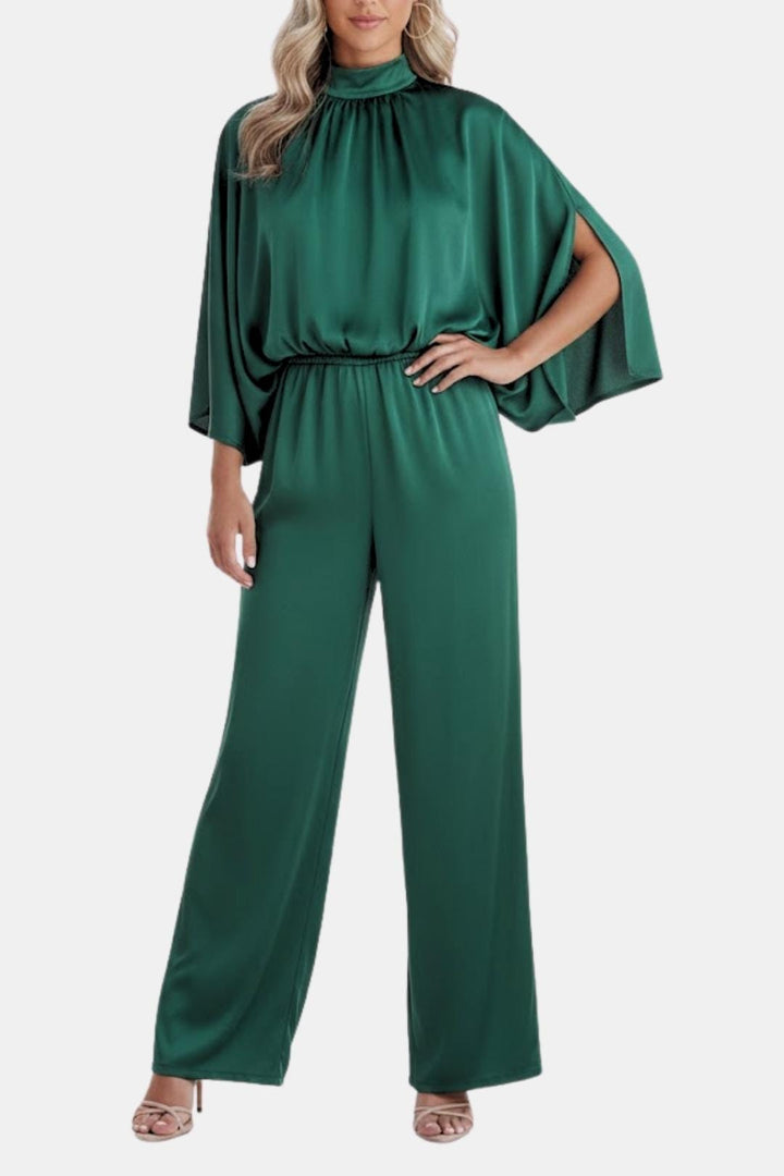 Bailey | Women's Cape Sleeve High Neck Jumpsuit
