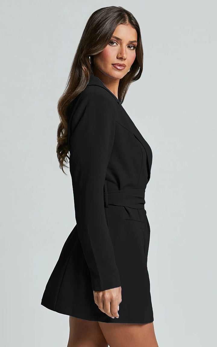 Brenda | Women's V-Neck Wrap Mini Dress