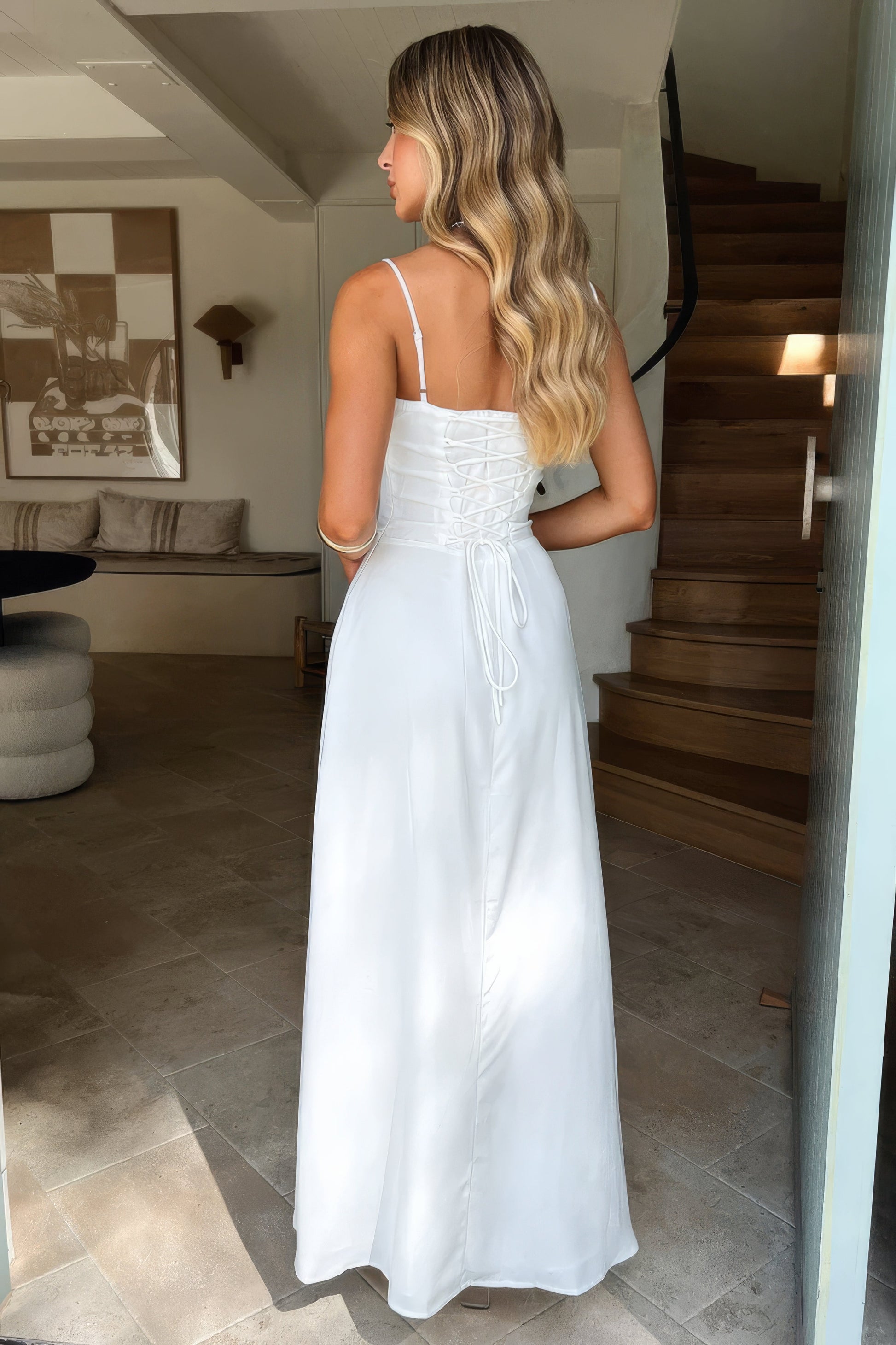 Camille | Women's Sleeveless A-Line Maxi Dress