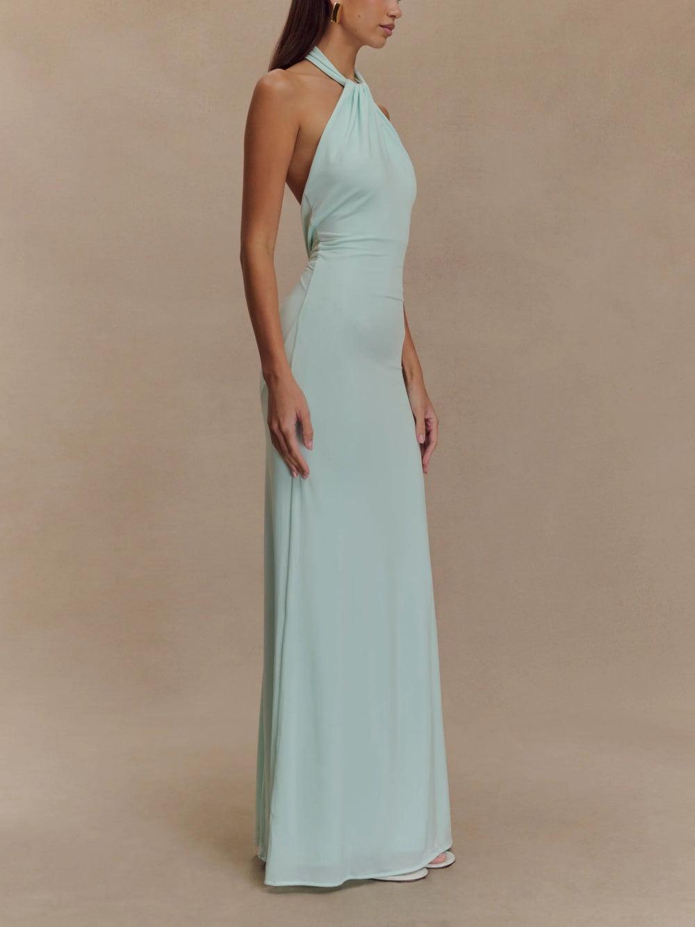 Claire | Women's Halter Bodycon Maxi Dress