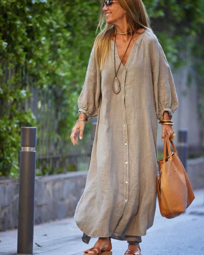 Dawn | Women's Button-Down Maxi Dress
