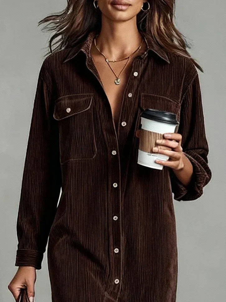 Donna | Women's Button-Down Midi Shirt Dress