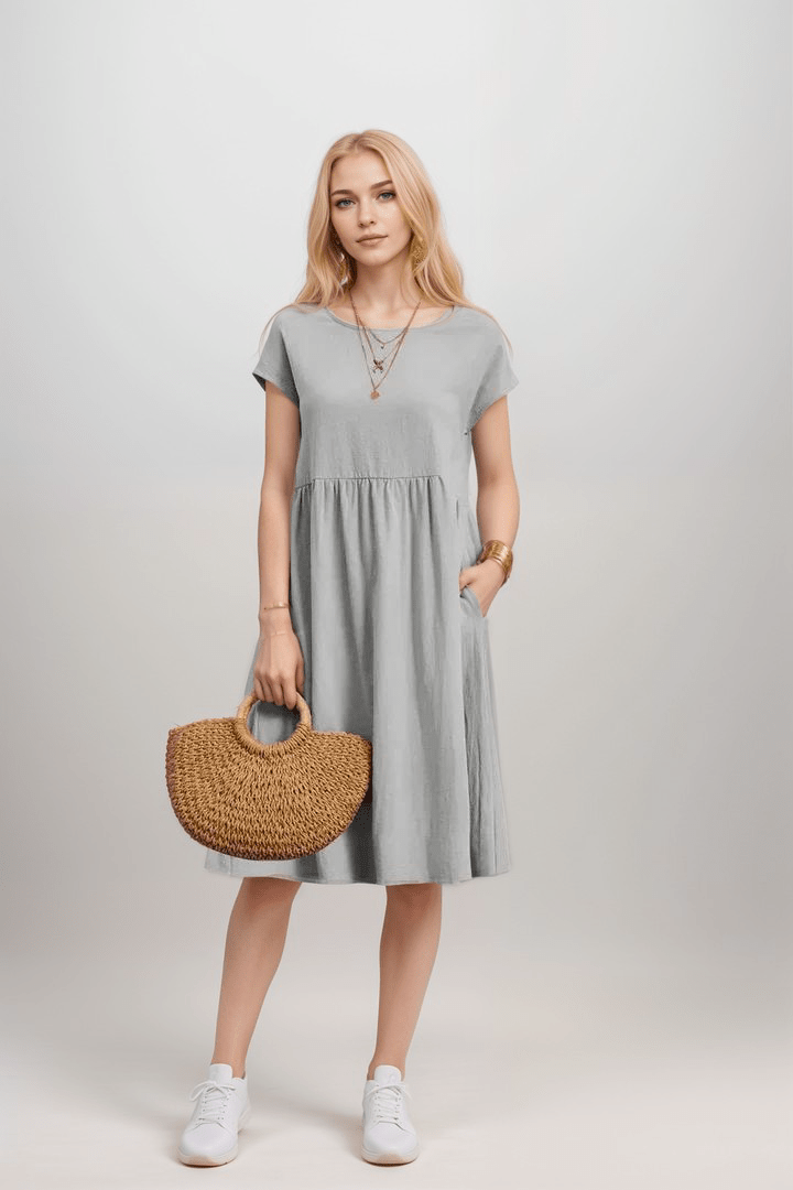 Ellen | Women's Casual A-Line Midi Dress