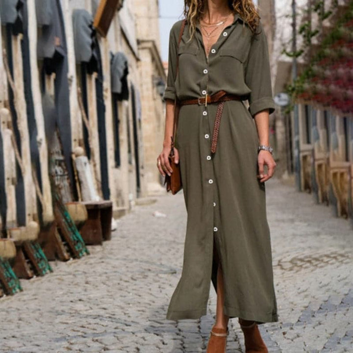 Erin | Women's Button-Down Midi Dress