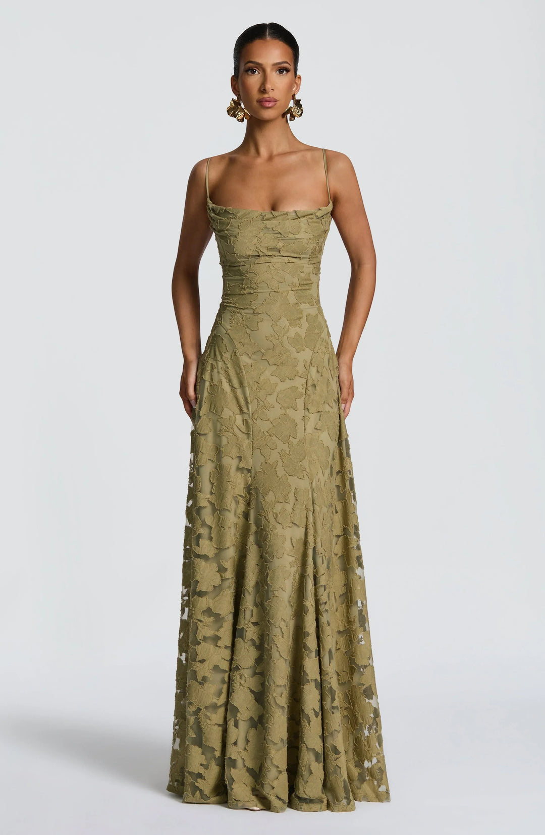 Greta | Women's Spaghetti Strap A-Line Maxi Dress