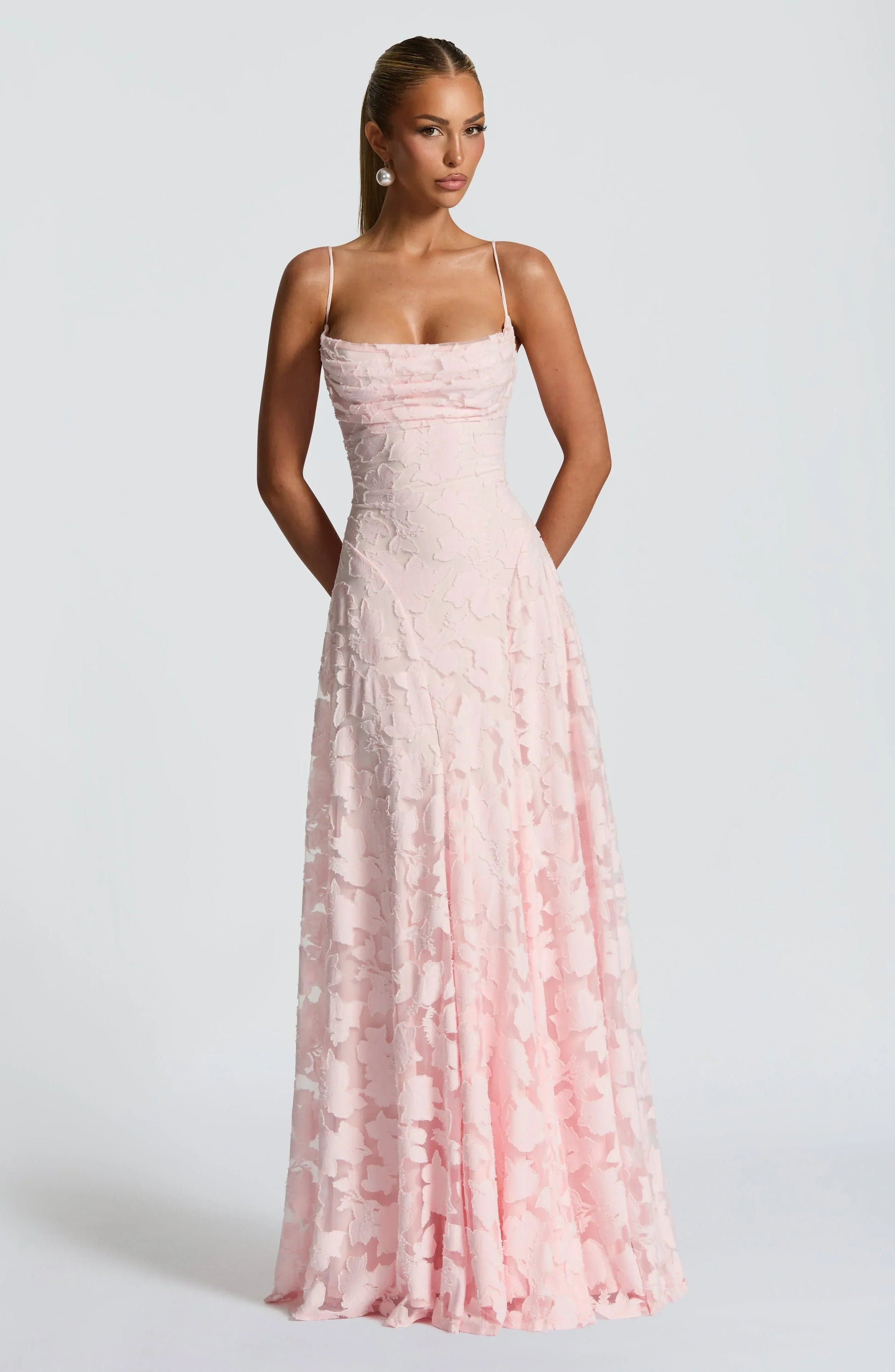 Greta | Women's Spaghetti Strap A-Line Maxi Dress
