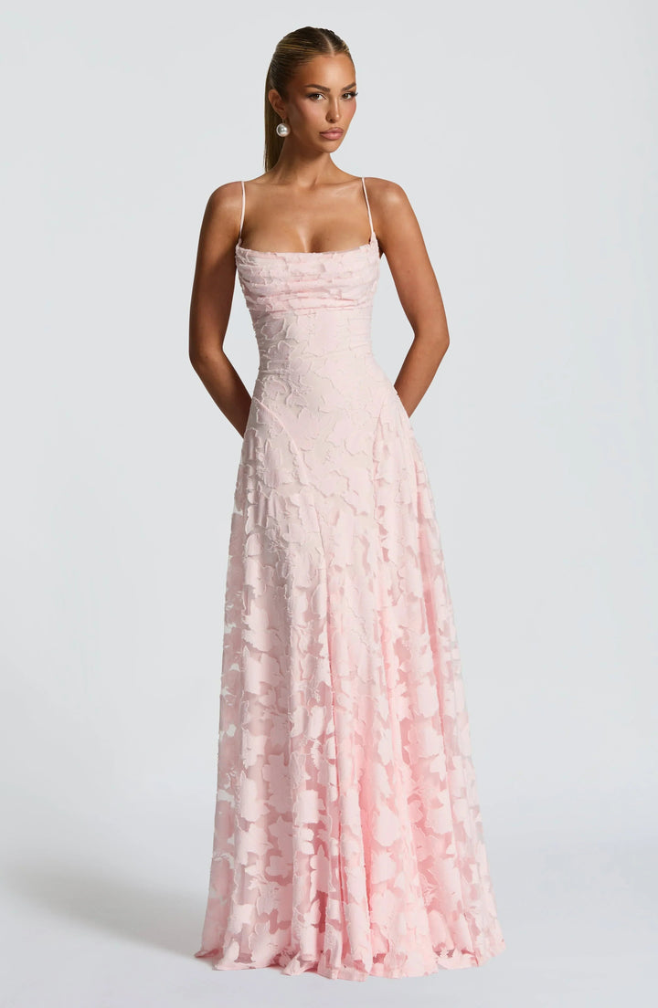 Greta | Women's Spaghetti Strap A-Line Maxi Dress