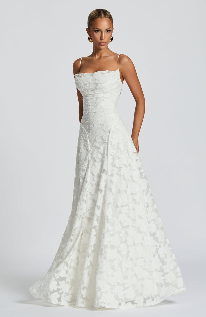 Greta | Women's Spaghetti Strap A-Line Maxi Dress