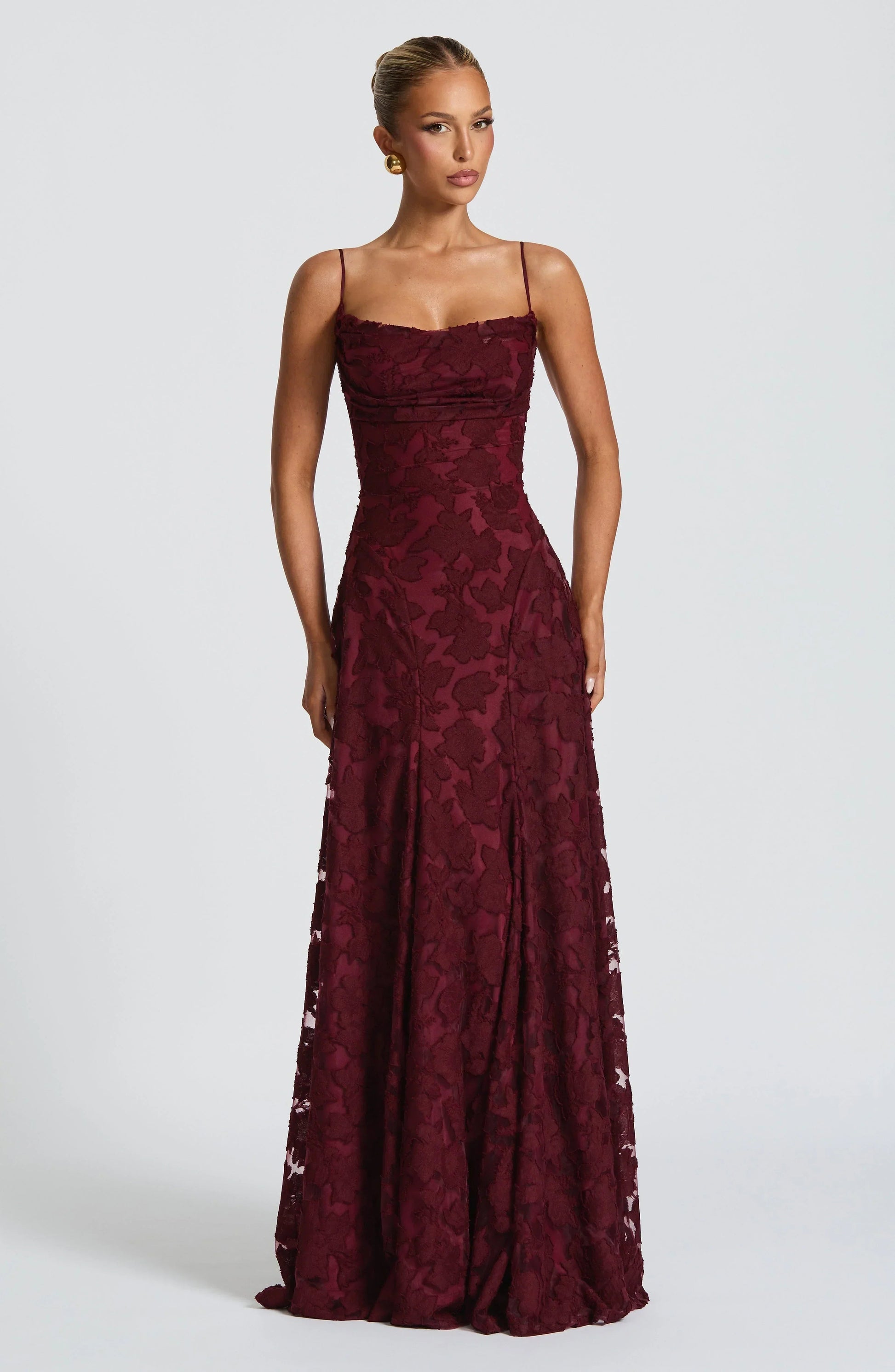 Greta | Women's Spaghetti Strap A-Line Maxi Dress