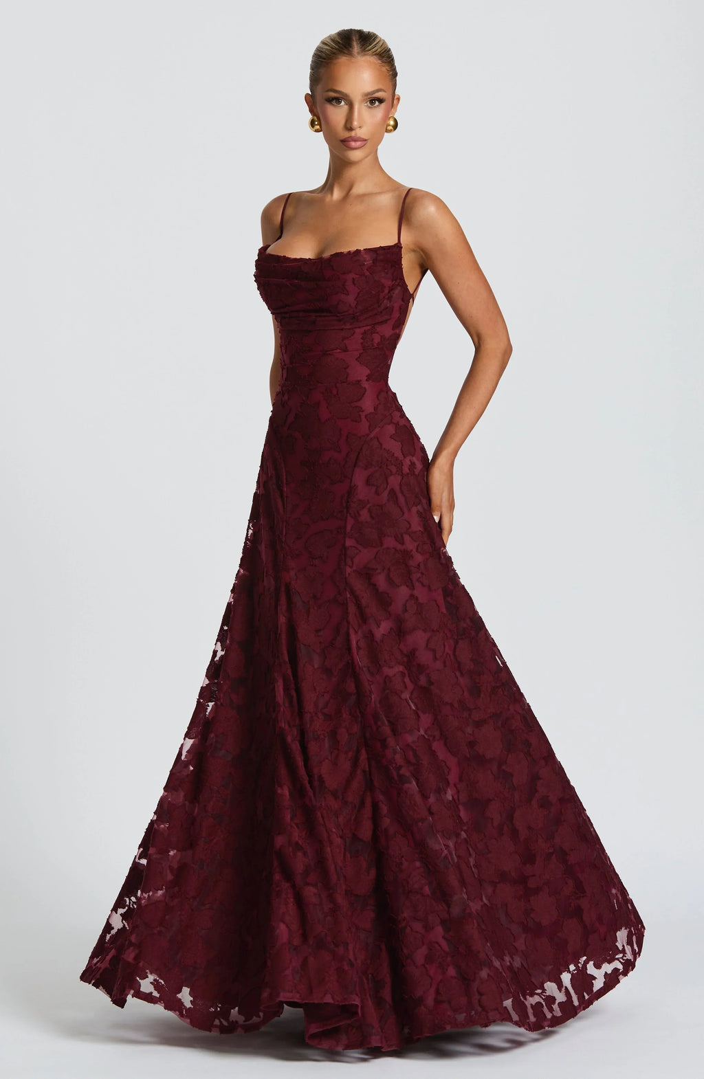 Greta | Women's Spaghetti Strap A-Line Maxi Dress