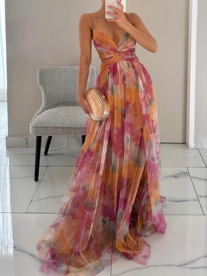 Hallie | Women's Sleeveless Floral Maxi Dress