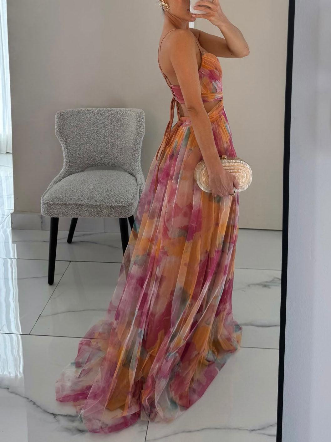 Hallie | Women's Sleeveless Floral Maxi Dress