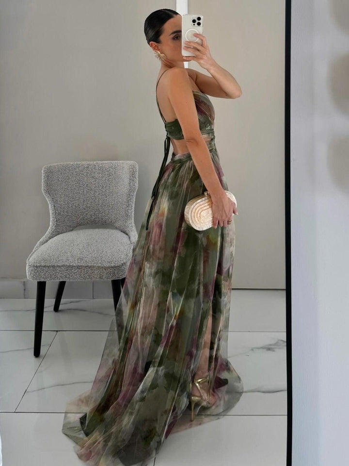Hallie | Women's Sleeveless Floral Maxi Dress