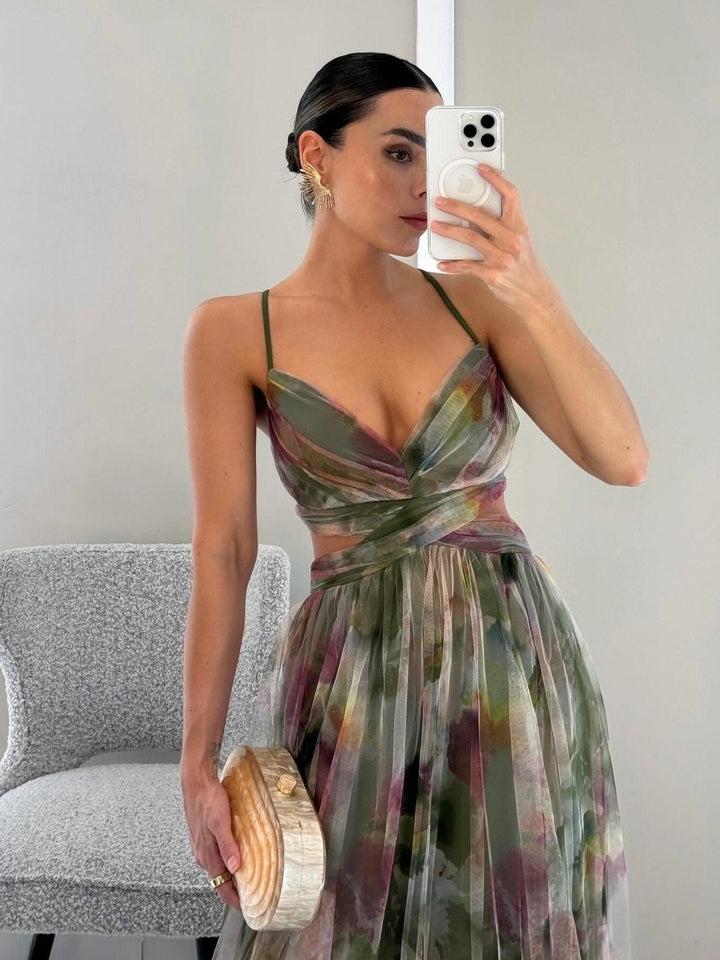 Hallie | Women's Sleeveless Floral Maxi Dress