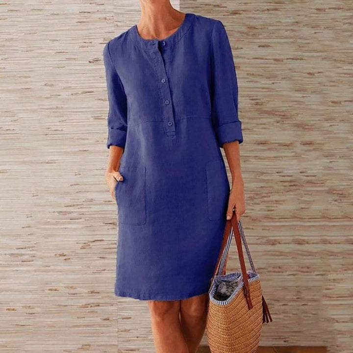 Hannah | Women's Button Front Shirt Dress