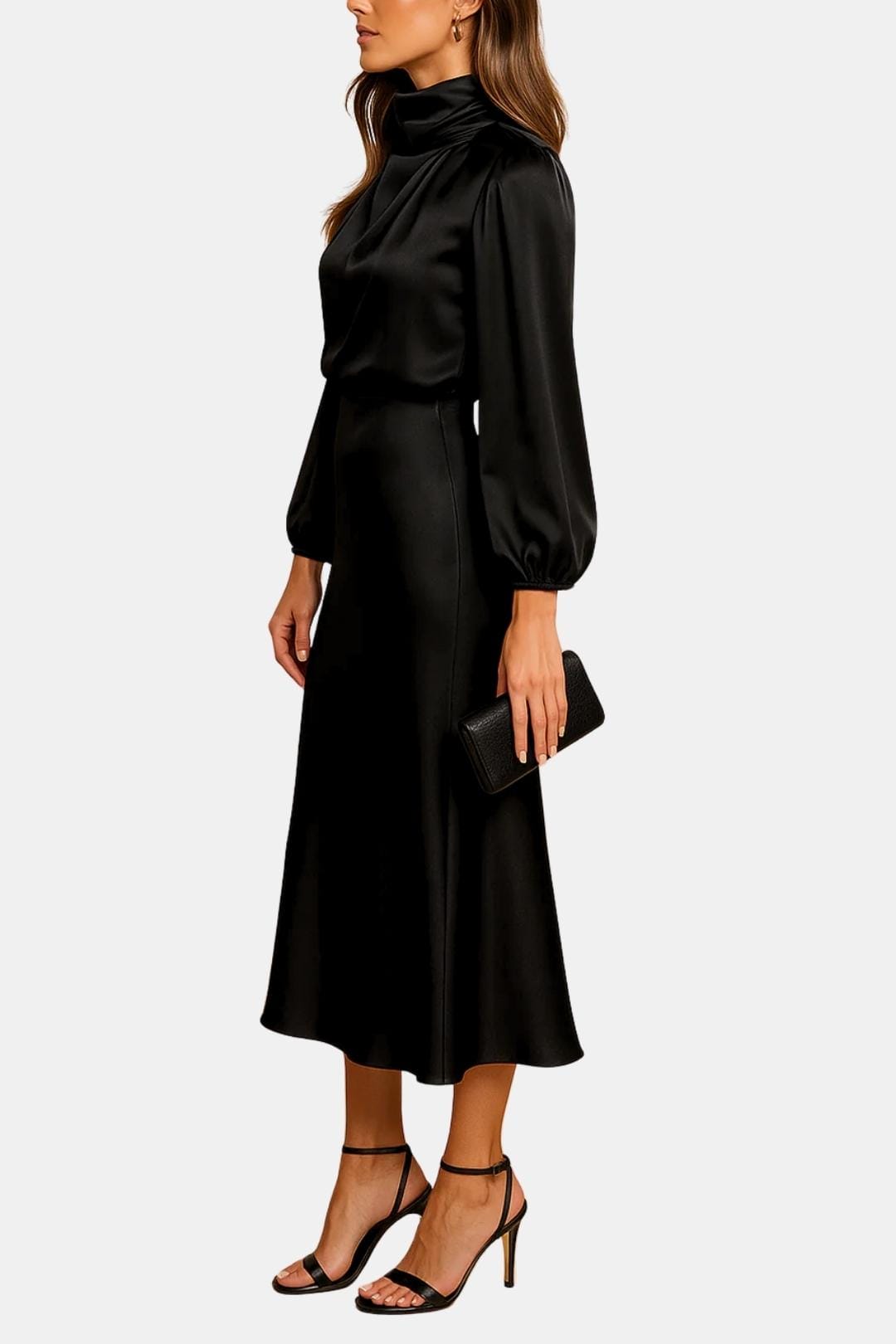 Jean | Women's Long Sleeve A-Line Midi Dress