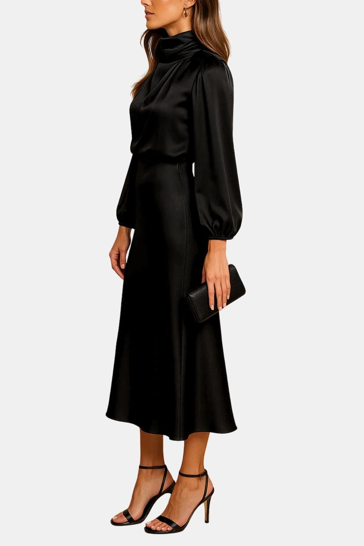 Jean | Women's Long Sleeve A-Line Midi Dress