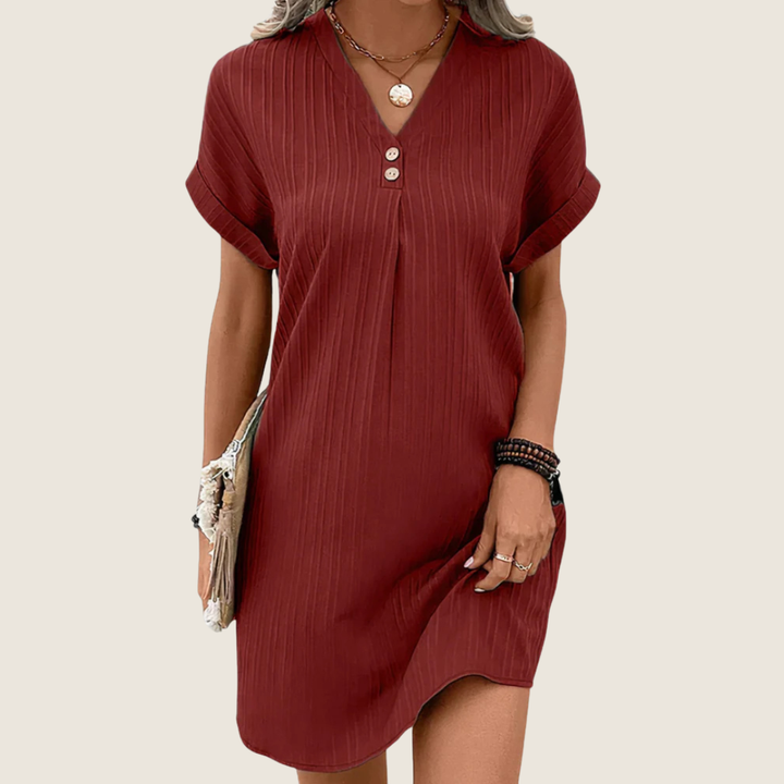 Judie | Women's V-Neck Mini Dress