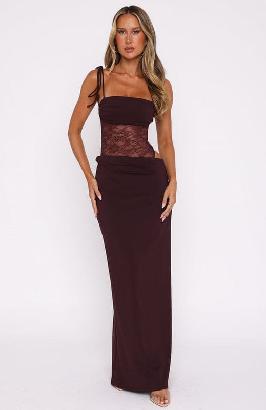 Kara | Women's Sleeveless Lace Maxi Dress