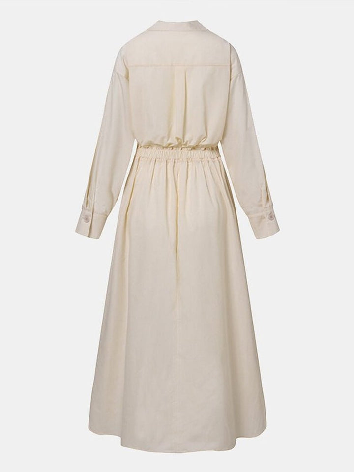 Kate | Women's V-Neck A-Line Midi Dress