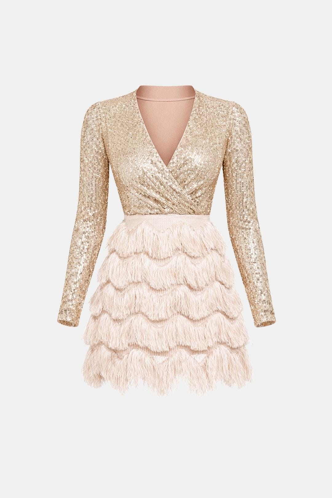 Kathleen | Women's V-Neck Sequin Mini Dress