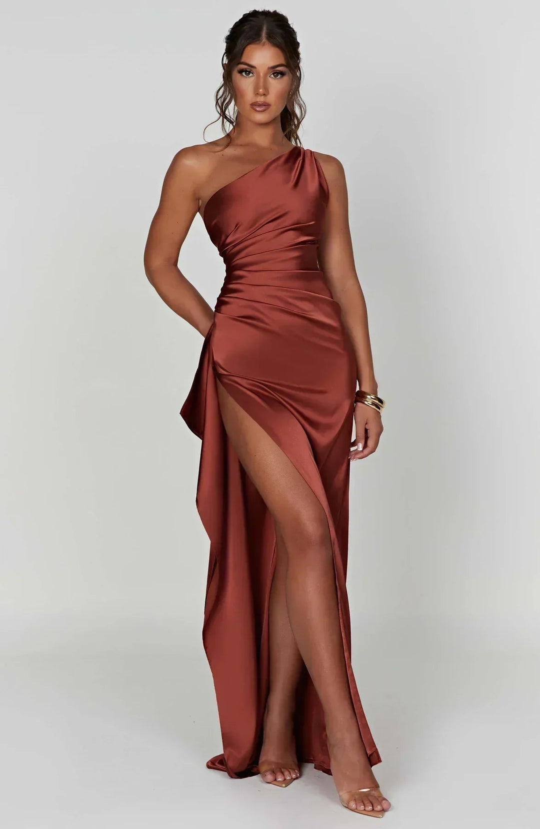 Kendra | Women's One Shoulder Maxi Dress