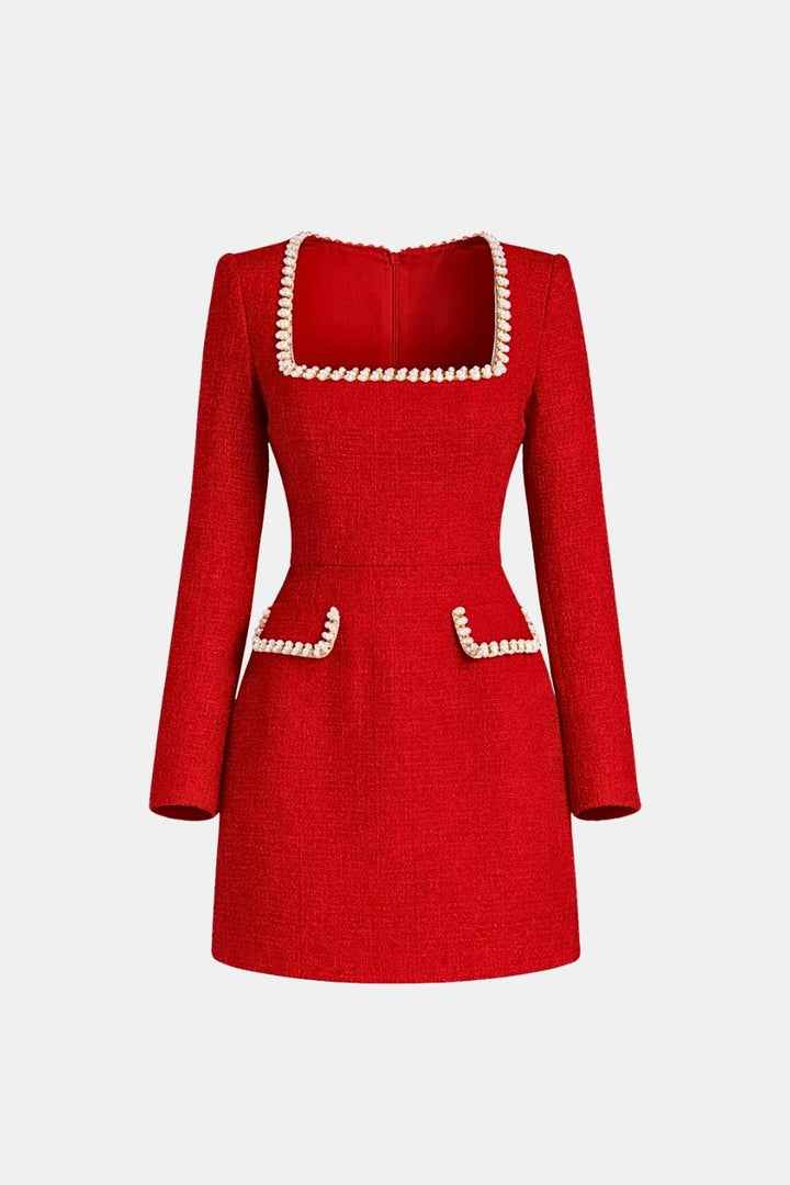 Lana | Women's Long Sleeve A-Line Mini Dress