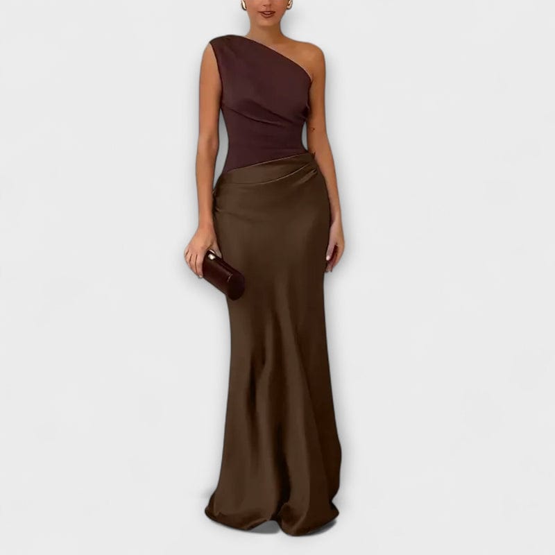 Laura | Women's One Shoulder Maxi Dress