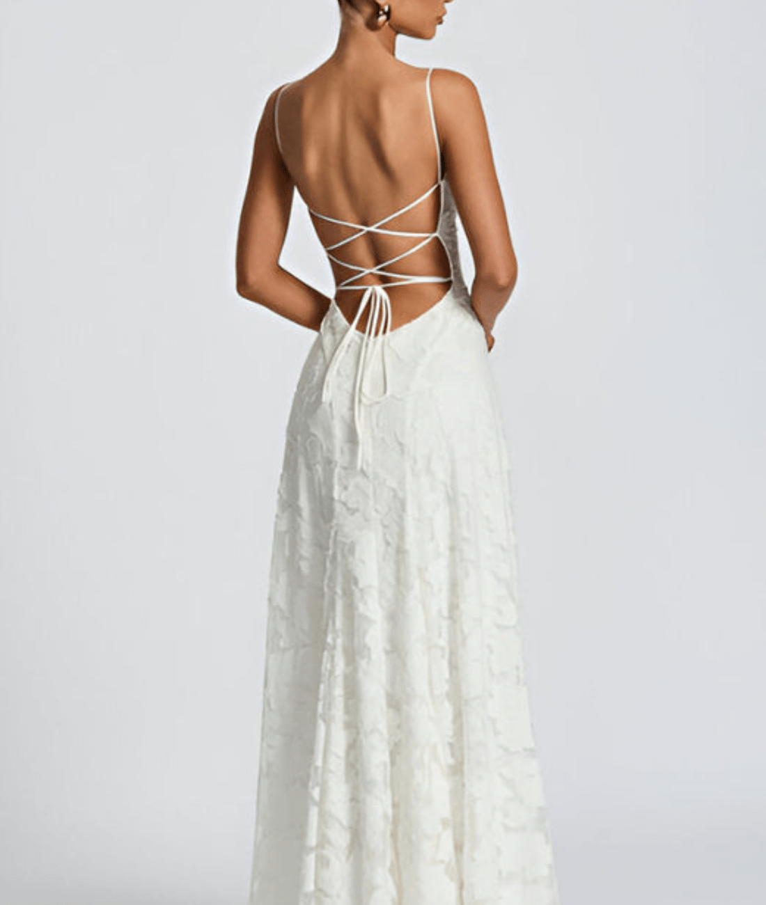 Lilly | Women's Spaghetti Strap A-Line Maxi Dress