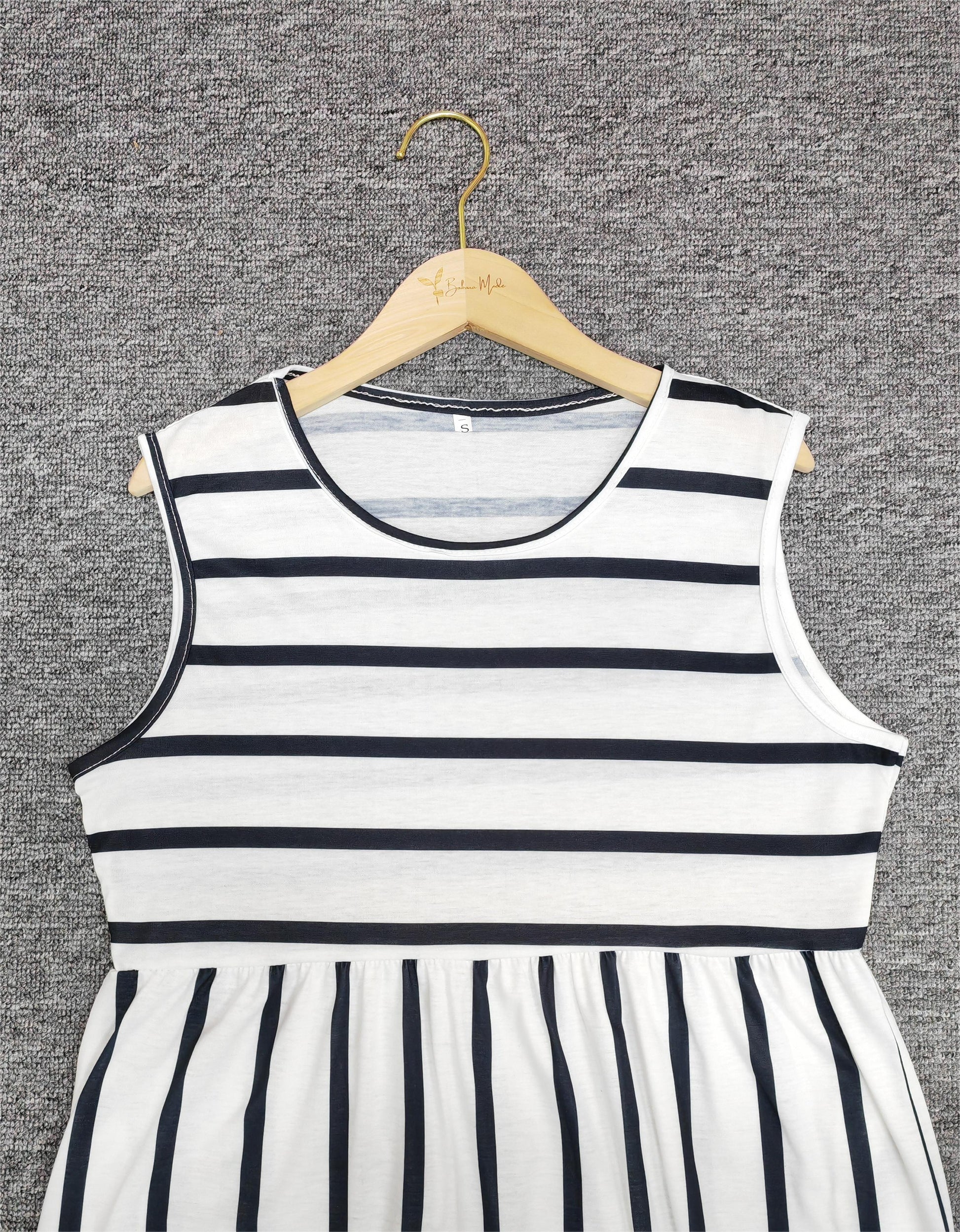 Linda | Women's Sleeveless A-Line Midi Dress