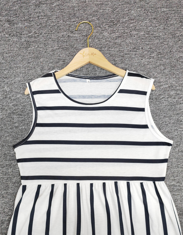 Linda | Women's Sleeveless A-Line Midi Dress