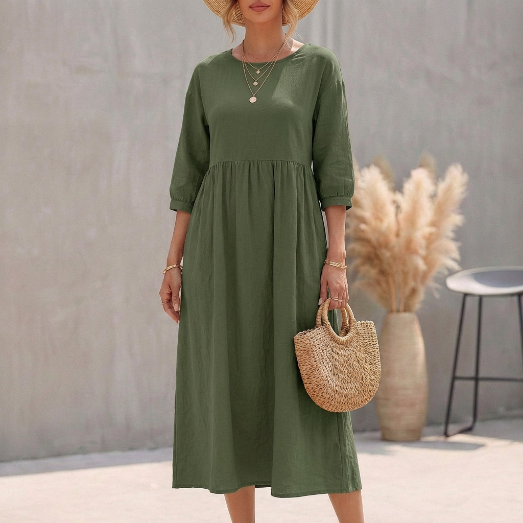 Lola | Women's A-Line Midi Dress