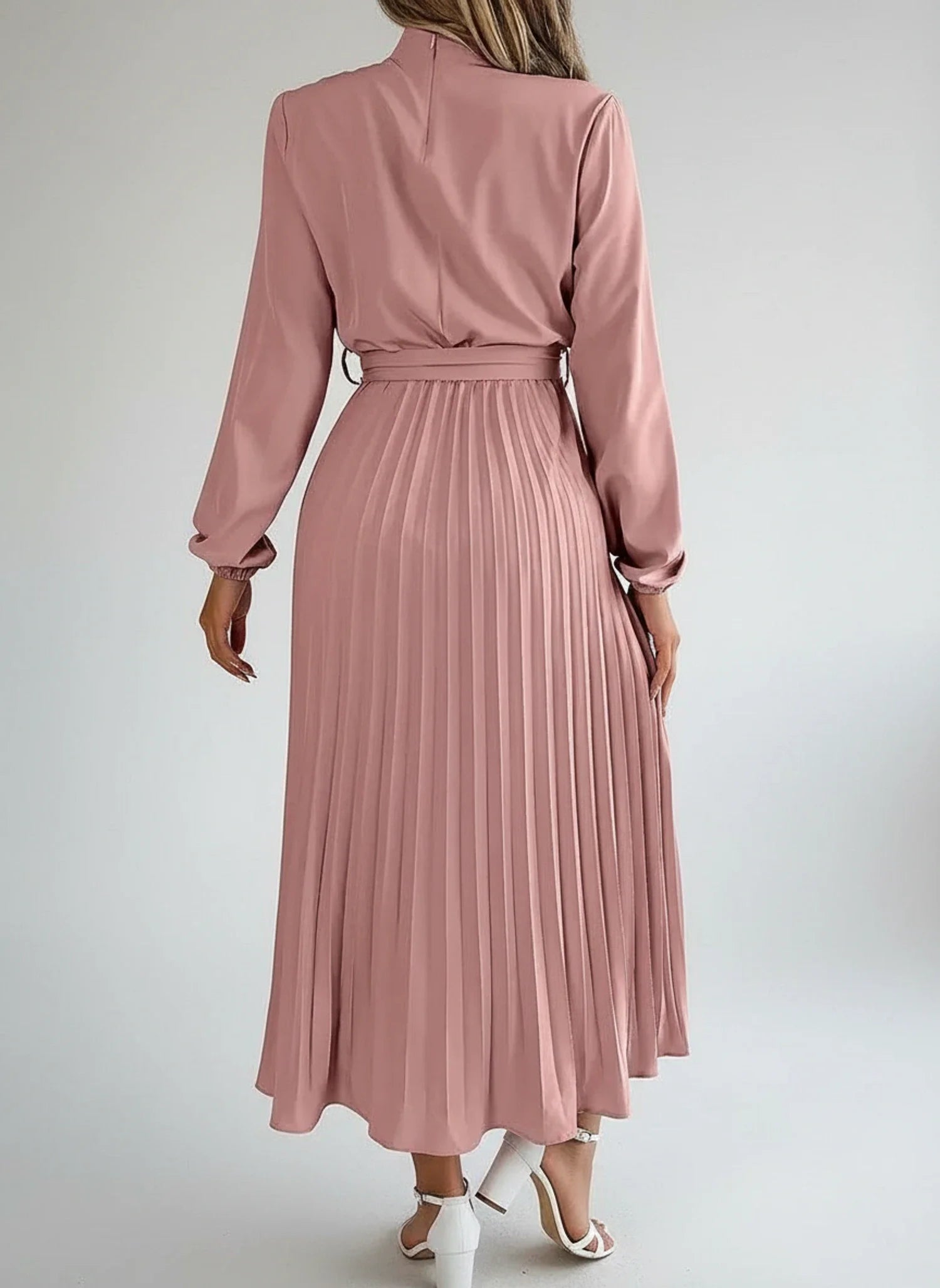 Long Sleeve A-Line Midi Dress for Women
