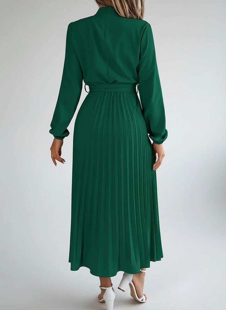 Long Sleeve A-Line Midi Dress for Women