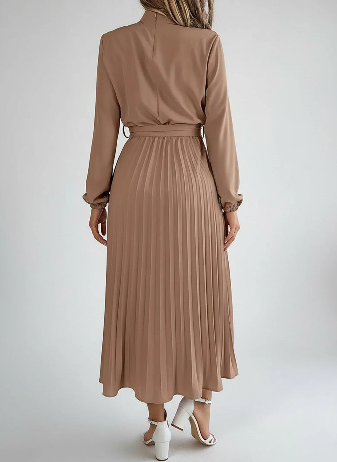Long Sleeve A-Line Midi Dress for Women