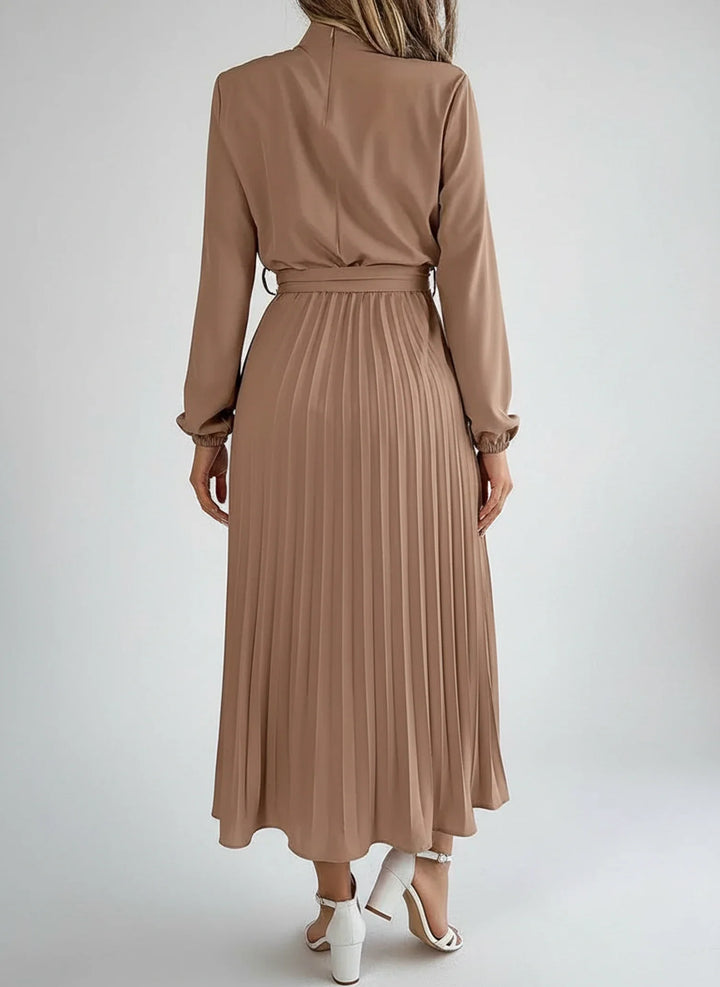 Long Sleeve A-Line Midi Dress for Women